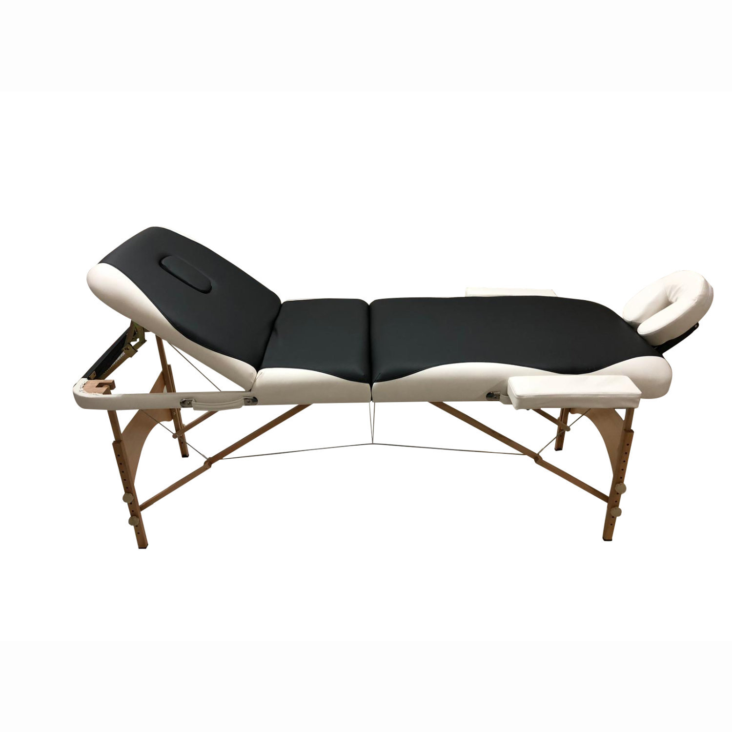 Comfort Plus Ahşap Masaj Masası İthal 305-Siyah Beyaz
