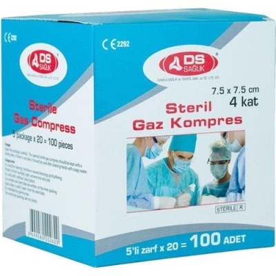 Steril Gazlı Bez 100 lü ( Spanç )